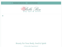 Tablet Screenshot of bellarosedayspa.com